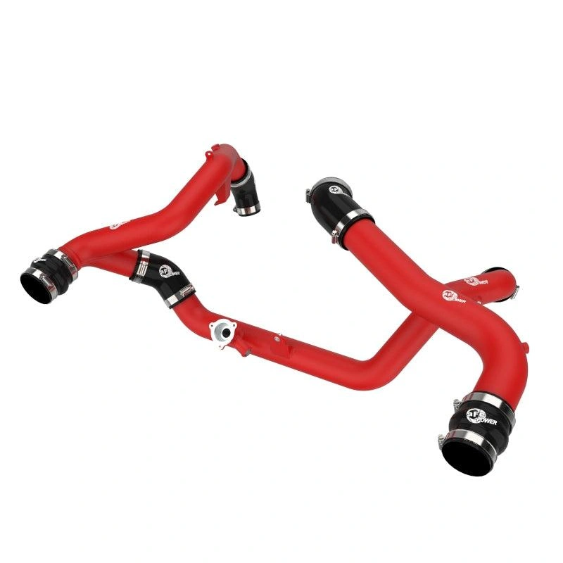 aFe – 20-23 Ford Explorer ST V6 3.0L (tt) BladeRunner Aluminum Hot and Cold Charge Pipe Kit – Red