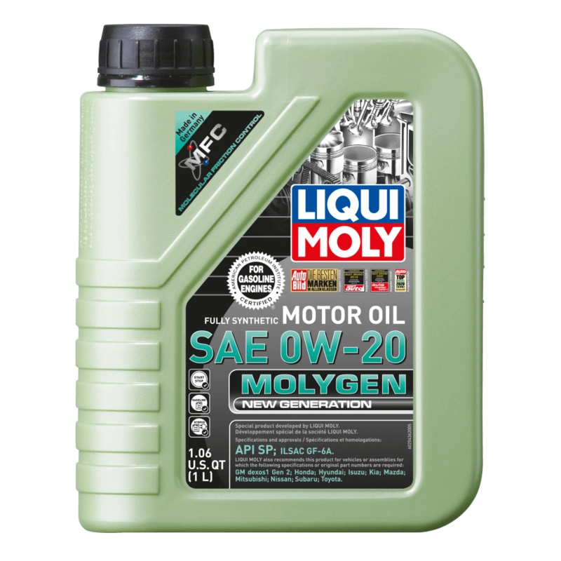 LIQUI MOLY 1L Molygen New Generation Motor Oil SAE 0W20 (Comes in Case of 6 Units)