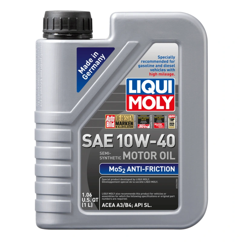 LIQUI MOLY 1L MoS2 Anti-Friction Motor Oil 10W40 (Comes in Case of 6 Units)